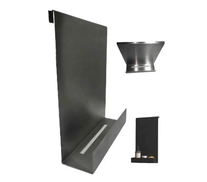 bathroom corner shelf steel